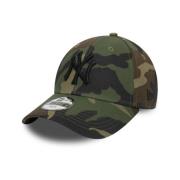 New Era Grön Camo Yankees Barn Väsentlig Keps Multicolor, Herr