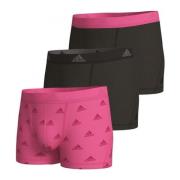 Adidas Aktiv Flex Bomullsboxers i Svart/Rosa Multicolor, Herr