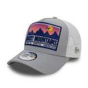 New Era Grå Rocky Mountains Plats Patch Trucker Cap Gray, Herr