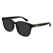 Gucci Svart Grå Solglasögon Gg0637Sk Black, Unisex