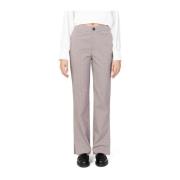 Only Polyester Viscosa Blend Cigarette Pants Beige, Dam