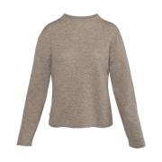 Hést Taupe Selma Sweater Plaza Beige, Dam