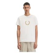 Fred Perry Grafisk Laurel Wreath T-tröja Beige, Herr