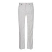 7 For All Mankind Raka Straight Jeans White, Dam