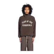 Fear Of God Brun hoodie med borstad garn Brown, Herr