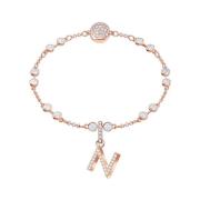 Swarovski Kvinnors Hänge Charm Bokstav N Rosé Vit 5437623 Pink, Dam