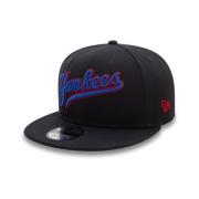 New Era Yankees Wordmark Patch Keps Black, Herr