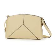 Victoria Beckham Beige Crossbody Axelväska med B Gravyr Beige, Dam