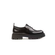 ASH Klassiska Slip-On Loafers Black, Dam