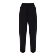 Emporio Armani Sweatpants med logotyp Black, Dam