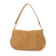 Gianni Chiarini Kamel Mocka Helena Round Väska Beige, Dam