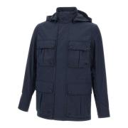 Belstaff Blå Drome Jacka Bomullsblandning Blue, Herr