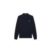 Fred Perry Långärmad polotröja Black, Herr