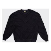 Iuter Svart Parquet Crewneck Tröja Black, Herr