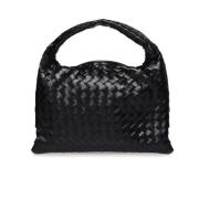 Bottega Veneta Vävd läder axelväska Black, Dam