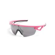 Oakley Rosa/Svart Shield Solglasögon med Grå Linser Pink, Unisex