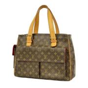 Louis Vuitton Vintage Pre-owned Canvas axelremsvskor Brown, Dam