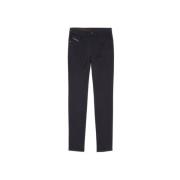 Diesel Slim-fit Trousers Black, Herr