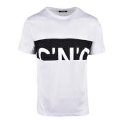 Costume National Bomullst-shirt med CNC-design White, Herr