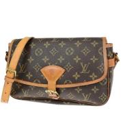 Louis Vuitton Vintage Pre-owned Canvas axelremsvskor Brown, Dam