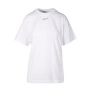 Alaïa Oversize T-shirt i Blanc/Noir White, Dam