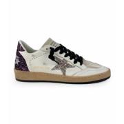 Golden Goose Vita sneakers med blank lila häl White, Dam