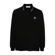 Stone Island Klassisk Polo Tröja Black, Herr