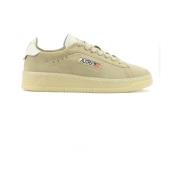 Autry Beige Läder Sneakers Beige, Dam