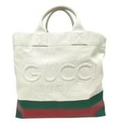 Gucci Vintage Pre-owned Canvas axelremsvskor Beige, Dam