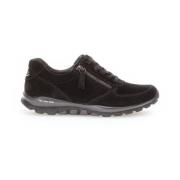 Gabor Svarta Mocka Sneakers Black, Dam