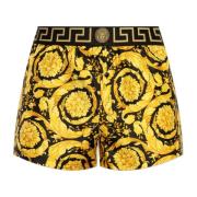 Versace Silkesunderkläder shorts med Barocco-tryck Yellow, Herr