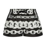 Versace Badshorts med Medusa Chain print Black, Herr