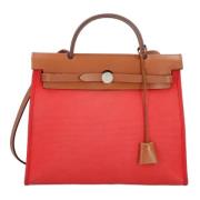 Hermès Vintage Pre-owned Canvas handvskor Red, Dam