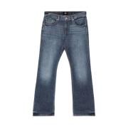 7 For All Mankind Indigo Blå Klassiska Fem Fickor Jeans Blue, Herr