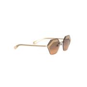 Bvlgari Vintage Pre-owned Tyg solglasgon Brown, Dam