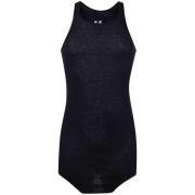 Rick Owens Basic Rib Tank Black, Herr