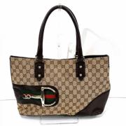 Gucci Vintage Pre-owned Canvas gucci-vskor Brown, Dam