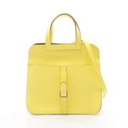 Hermès Vintage Pre-owned Laeder handvskor Yellow, Dam