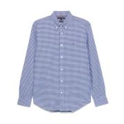 Tommy Hilfiger Blå Button-Down Skjorta Långärmad Blue, Herr