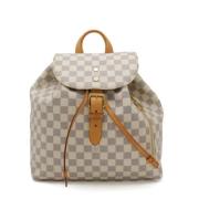 Louis Vuitton Vintage Pre-owned Canvas ryggsckar Beige, Dam