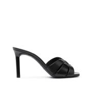 Saint Laurent Stiliga Mules för Modemedvetna Kvinnor Black, Dam