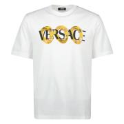 Versace Maxi Chain T-shirt Vår-Sommar 2025 White, Herr