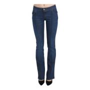 Just Cavalli Slitna Bootcut Denim Jeans Blue, Dam