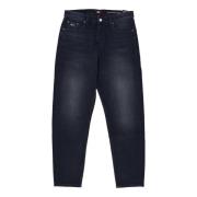 Tommy Hilfiger Avslappnad Mörk Denim Jeans Black, Herr