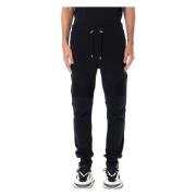 Balmain Räfflade Joggingbyxor Svart/Vit Aw24 Black, Herr