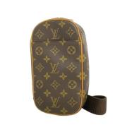 Louis Vuitton Vintage Pre-owned Canvas crossbodyvskor Brown, Dam