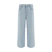 Agolde Rymliga Bomull Baggy Jeans Blue, Dam