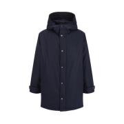 Kiton Kashmir dunjacka med huva Blue, Herr