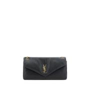 Saint Laurent Calypso Läder Axelväska Black, Dam