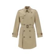 Burberry Klassisk Bomull Trenchcoat Beige, Herr